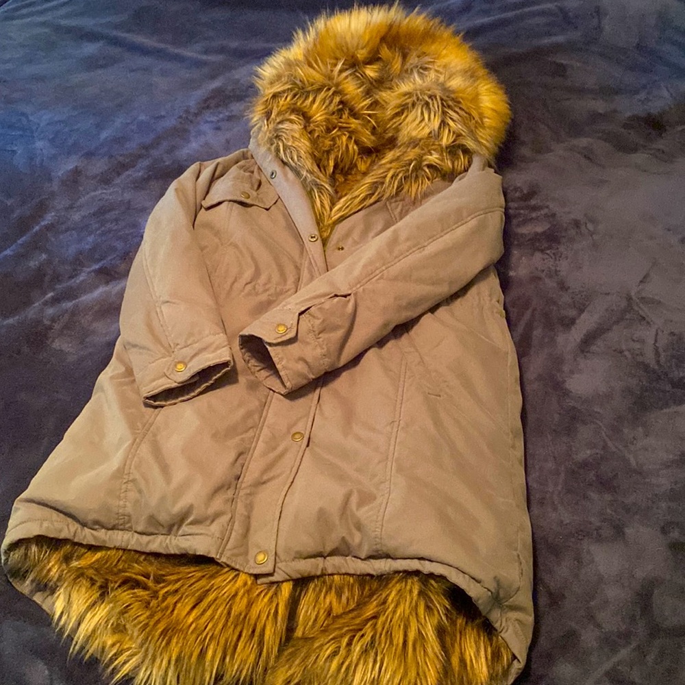 Members Only X Urban Outfitters Faux-Fur Lined Jacket - Size Small